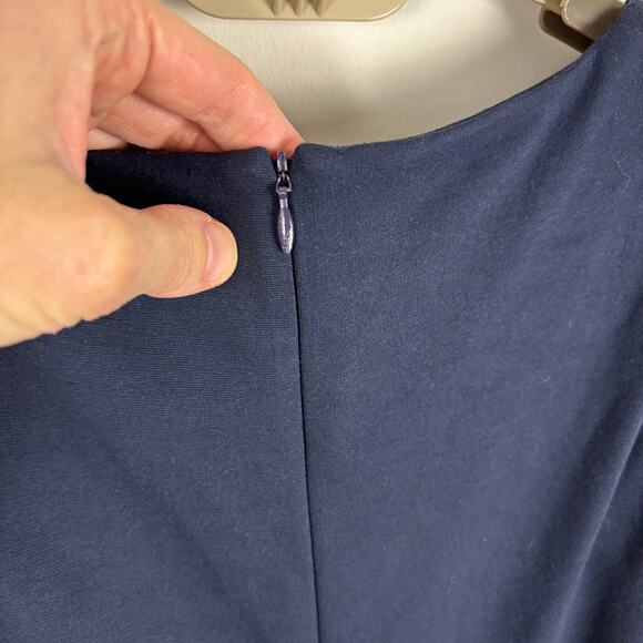 MM. Lafleur The Rachel Dress -Midnight Blue (Navy) Ponte Knit Career Corporate - Picture 8 of 11